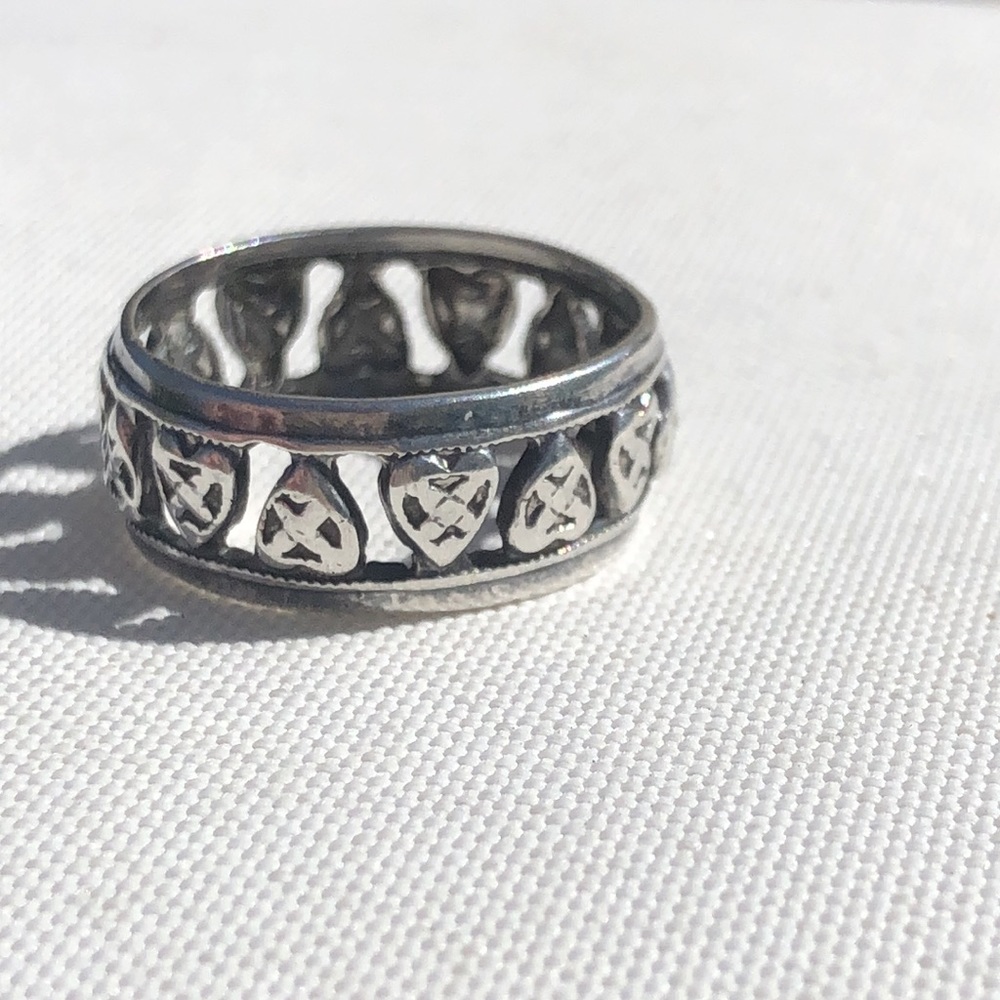 Sterling Silver hearts ring